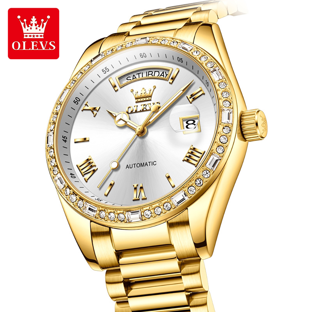 OLEVS 6747 luxury brand Men's  - Luxury Watch Diamond บทวิจารณ์และราคา