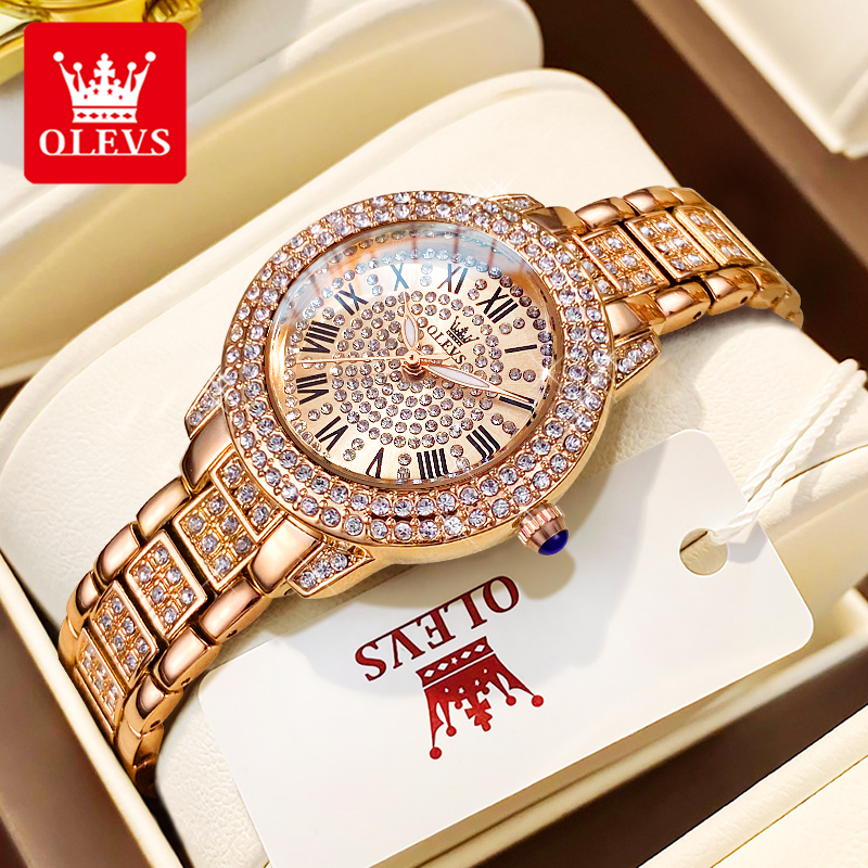 OLEVS 9943 Luxury All Diamond  - Luxury Watch Diamond บทวิจารณ์และราคา