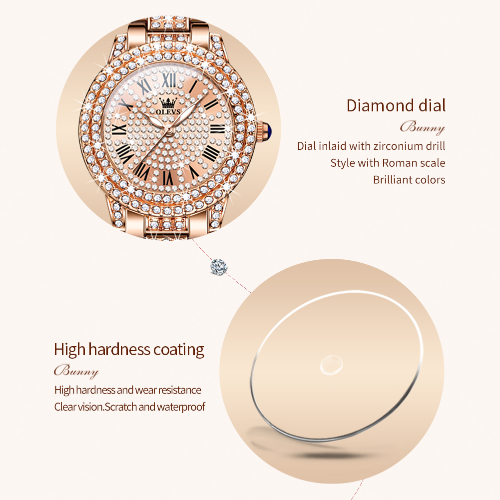 OLEVS 9943 Luxury All Diamond  - Luxury Watch Diamond บทวิจารณ์และราคา