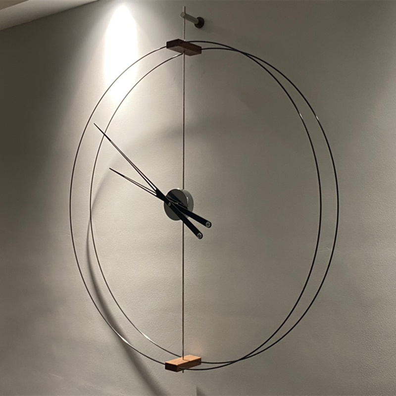 Spanish minimalist walnut wall - Luxury Watch Wall Clock บทวิจารณ์และราคา