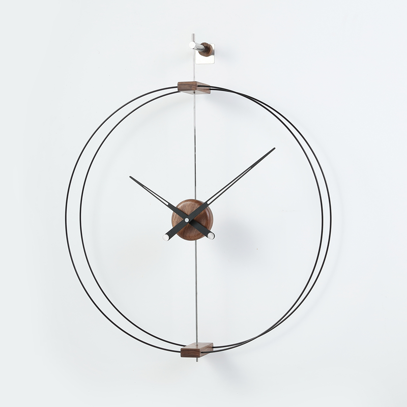Spanish minimalist walnut wall - Luxury Watch Wall Clock บทวิจารณ์และราคา