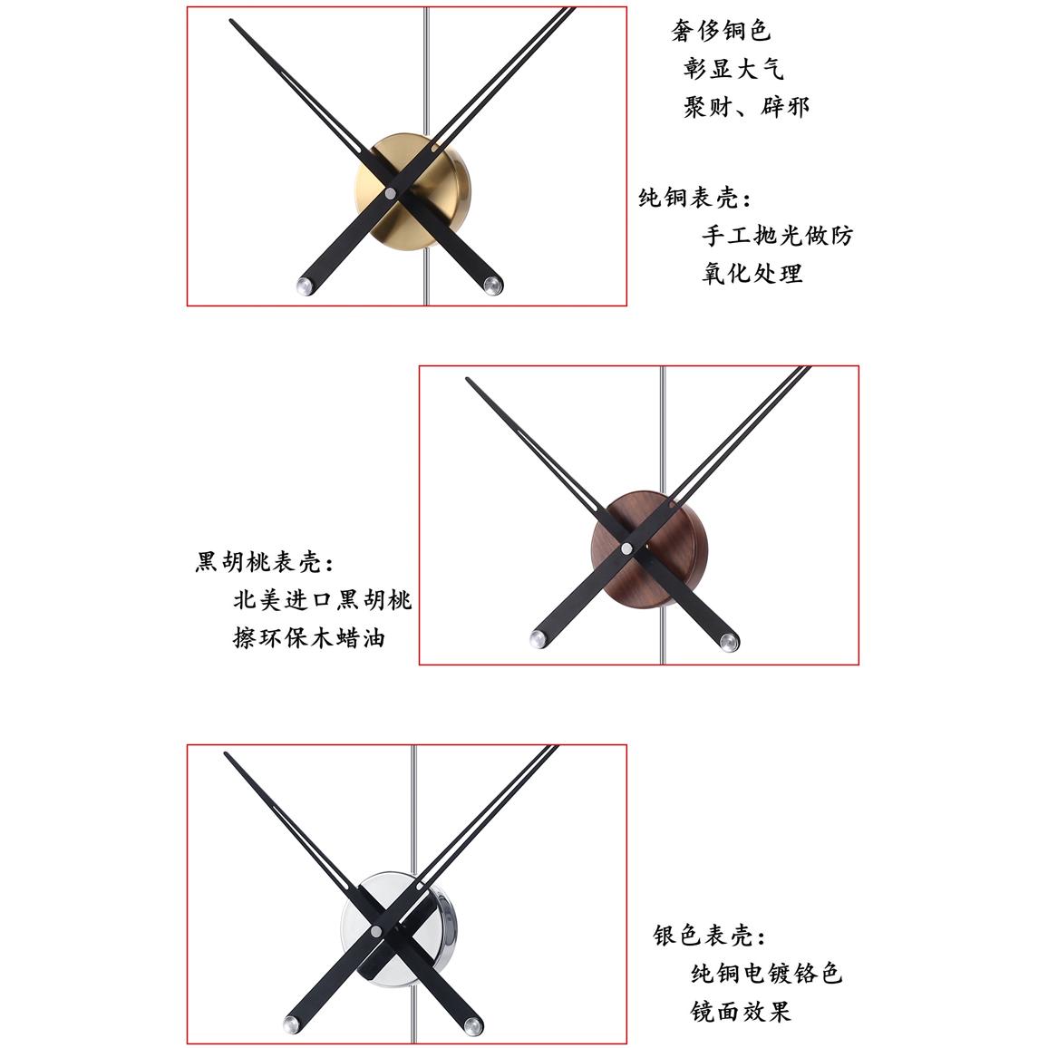 Spanish minimalist walnut wall - Luxury Watch Wall Clock บทวิจารณ์และราคา